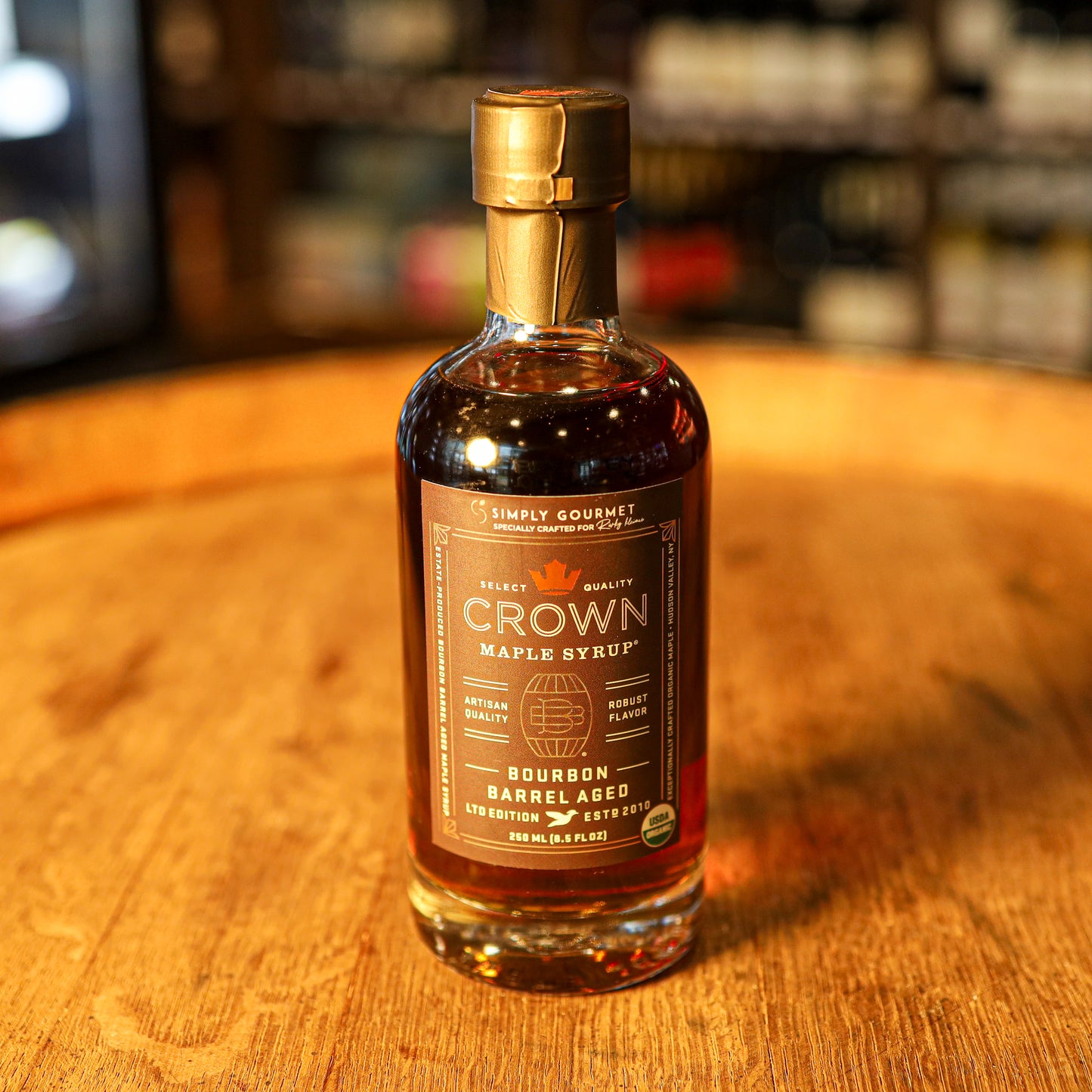 MAPLE SYRUP BOURBON BARREL CROWN