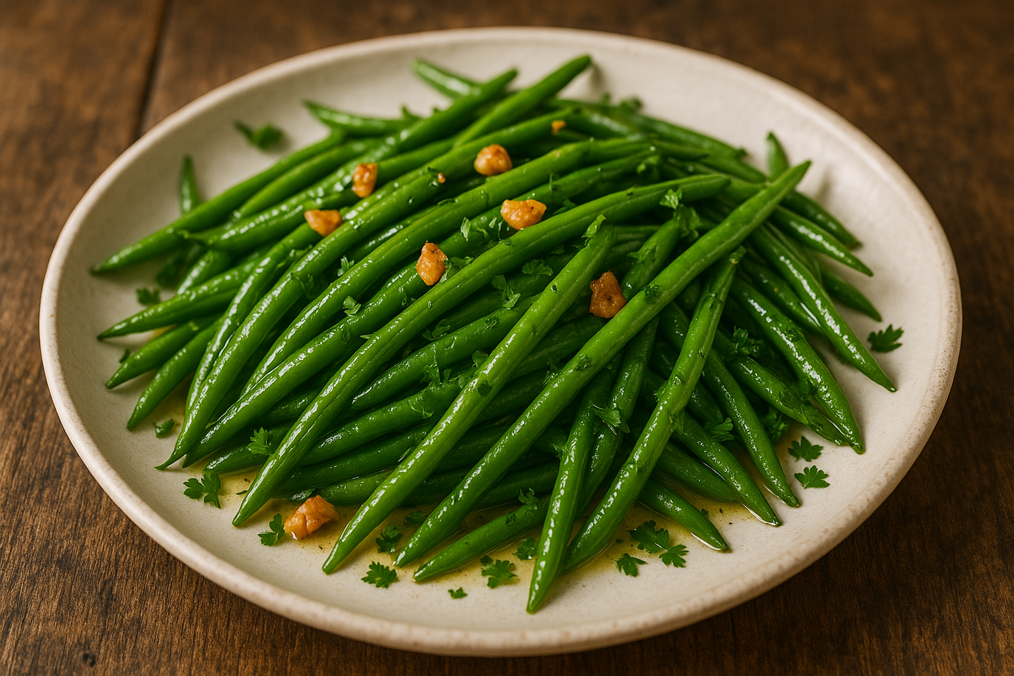 Garlic Sautéed French Beans