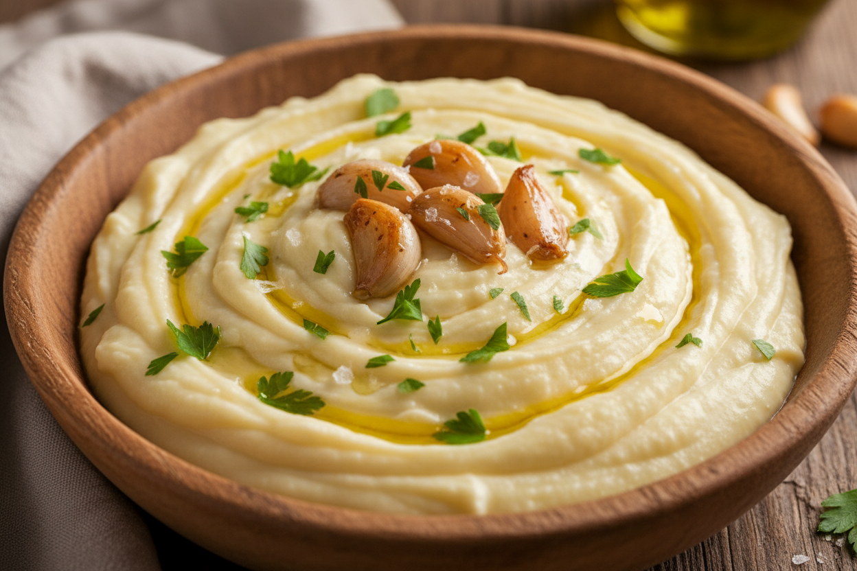 Garlic whipped potato