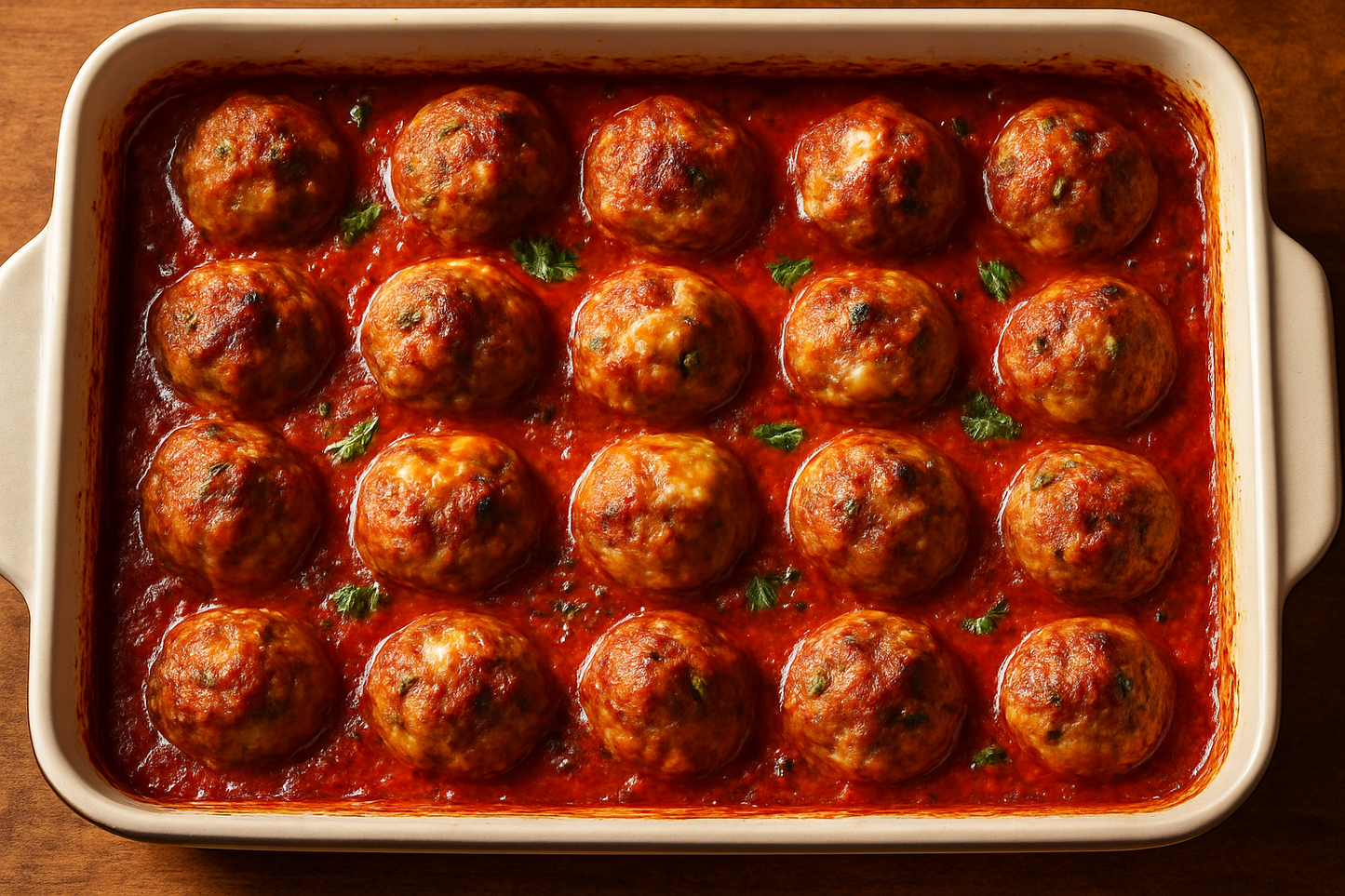 Meatballs w/Tomato Sauce 9x13