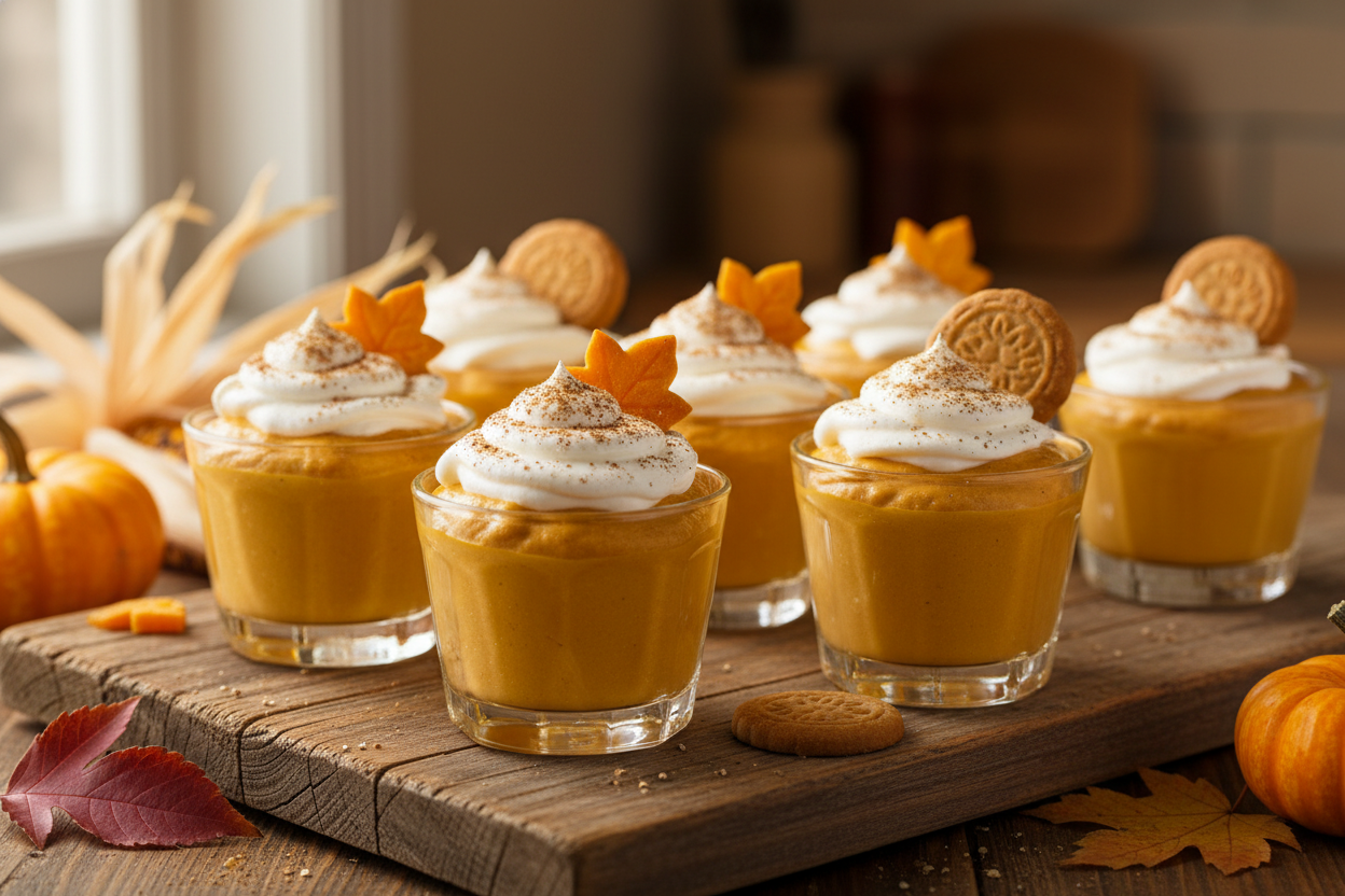 Mini Pumpkin Mousse Cups