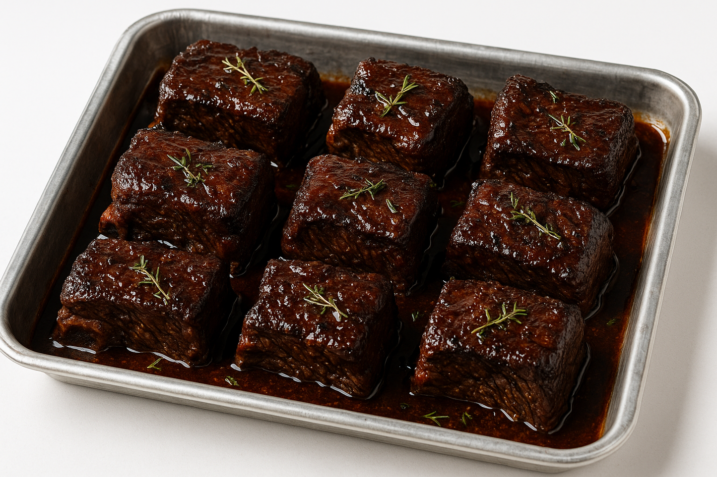 Red Wine Braised Beef Short Rib 8 Pieces - 9x13 Tray