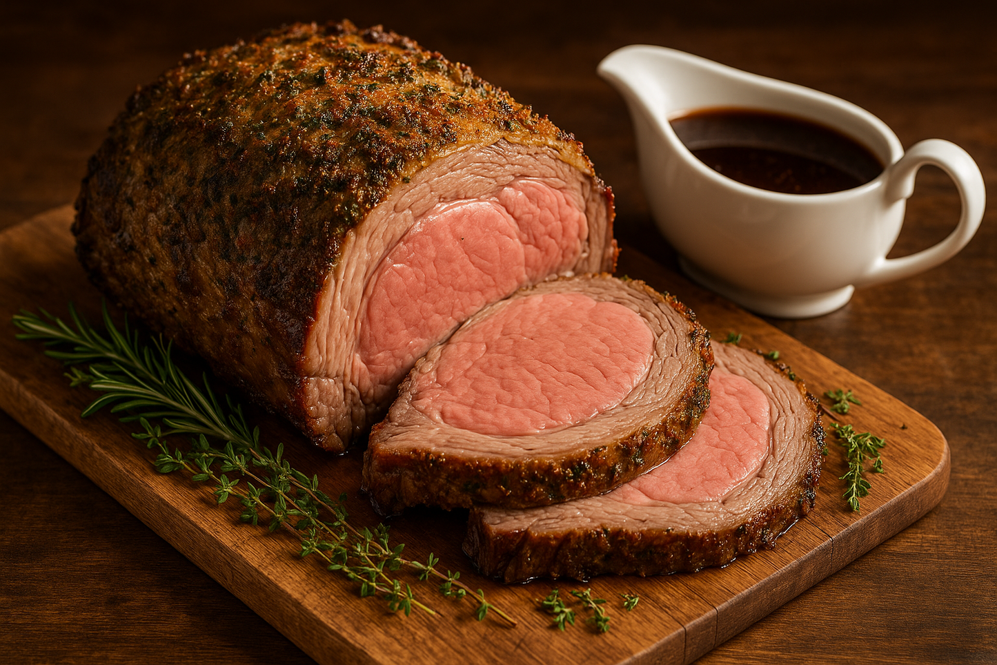 Whole Boneless Herb Crusted Prime Rib Aujus