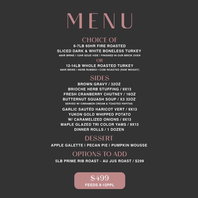 SALT Thanksgiving Package