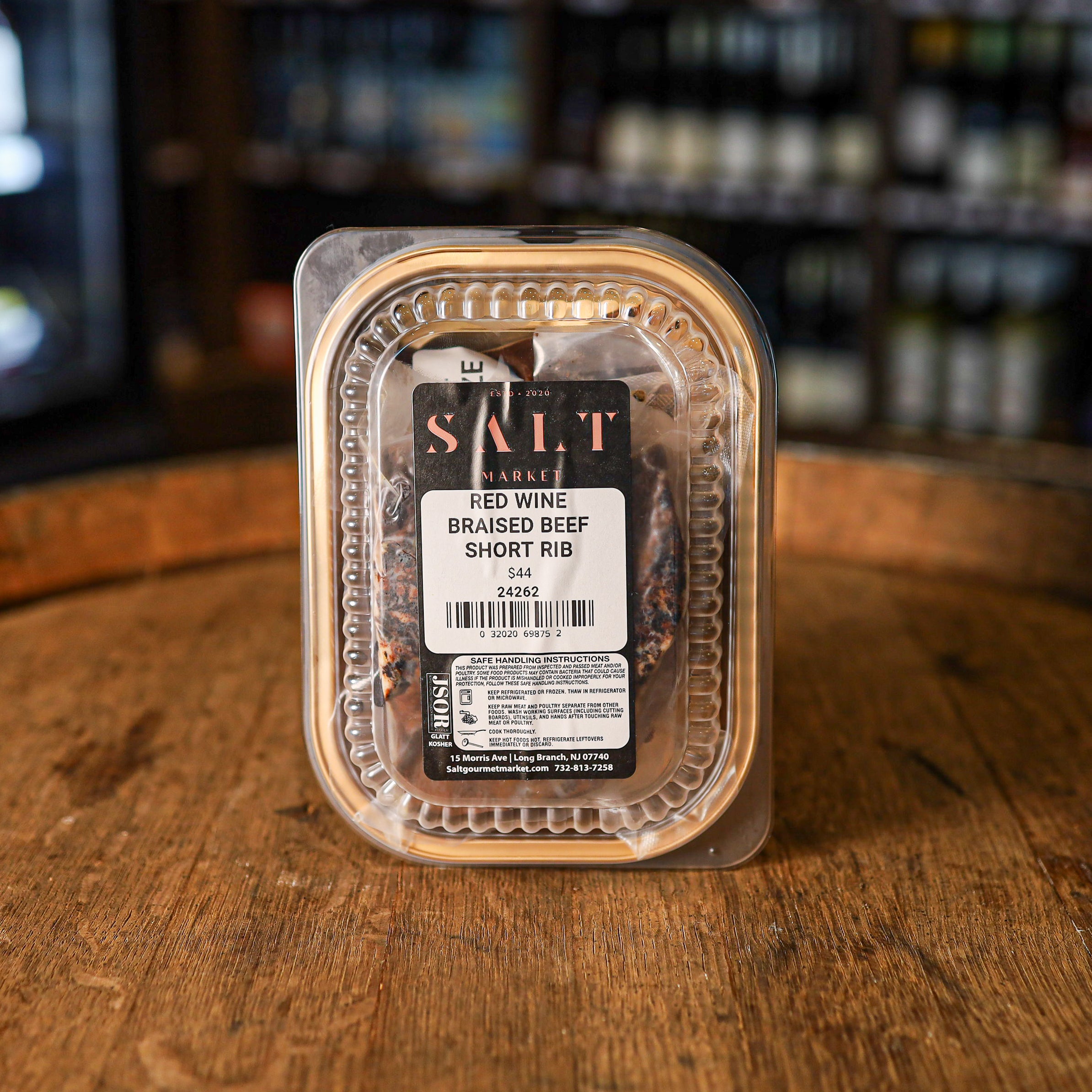 Red Wine Braised Short Ribs - Main Dish (Travel Ready)