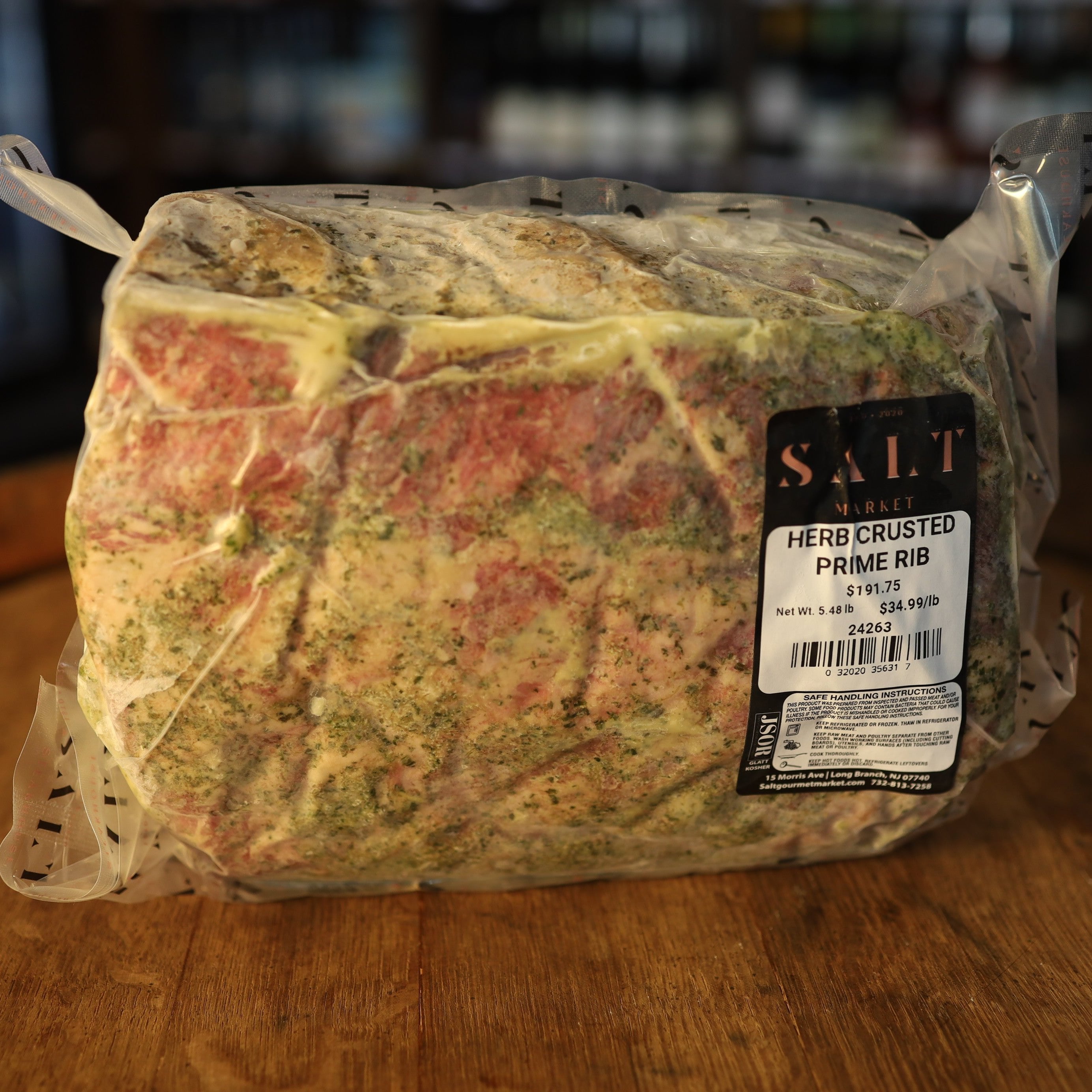 HERB CRUSTED RIB ROAST- Raw – SALT Market