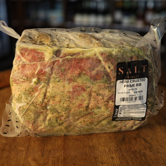 HERB CRUSTED RIB ROAST- Raw