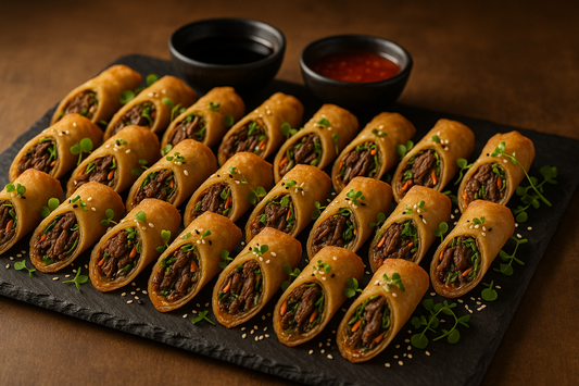 Asian Short Rib Spring Rolls (24)