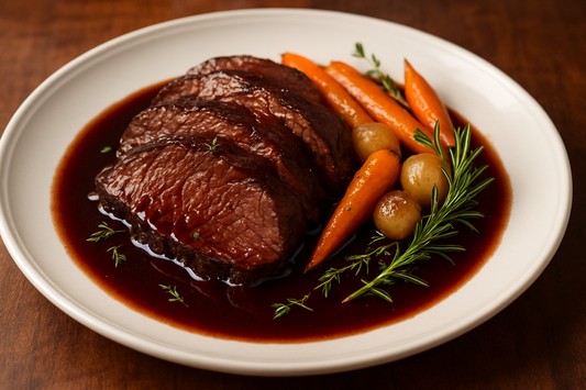 Braised French Roast in Red Wine Sauce