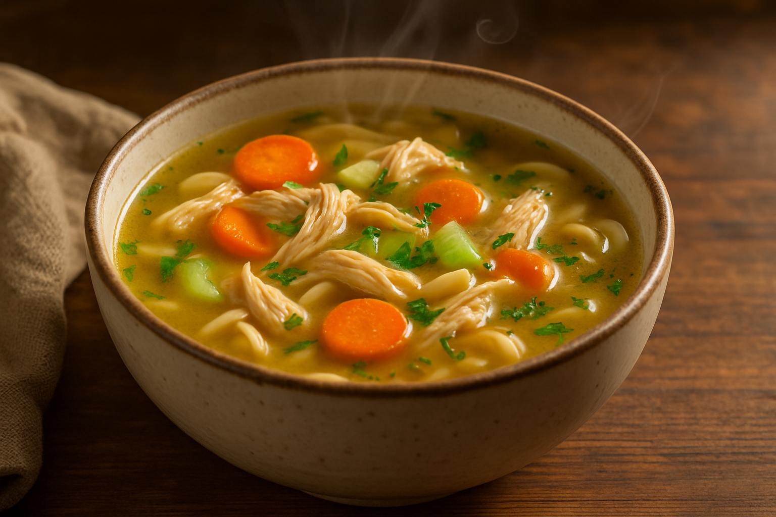 chicken soup bowl