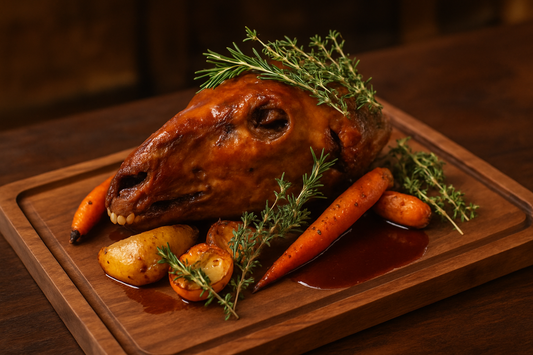 Cooked Lamb Head