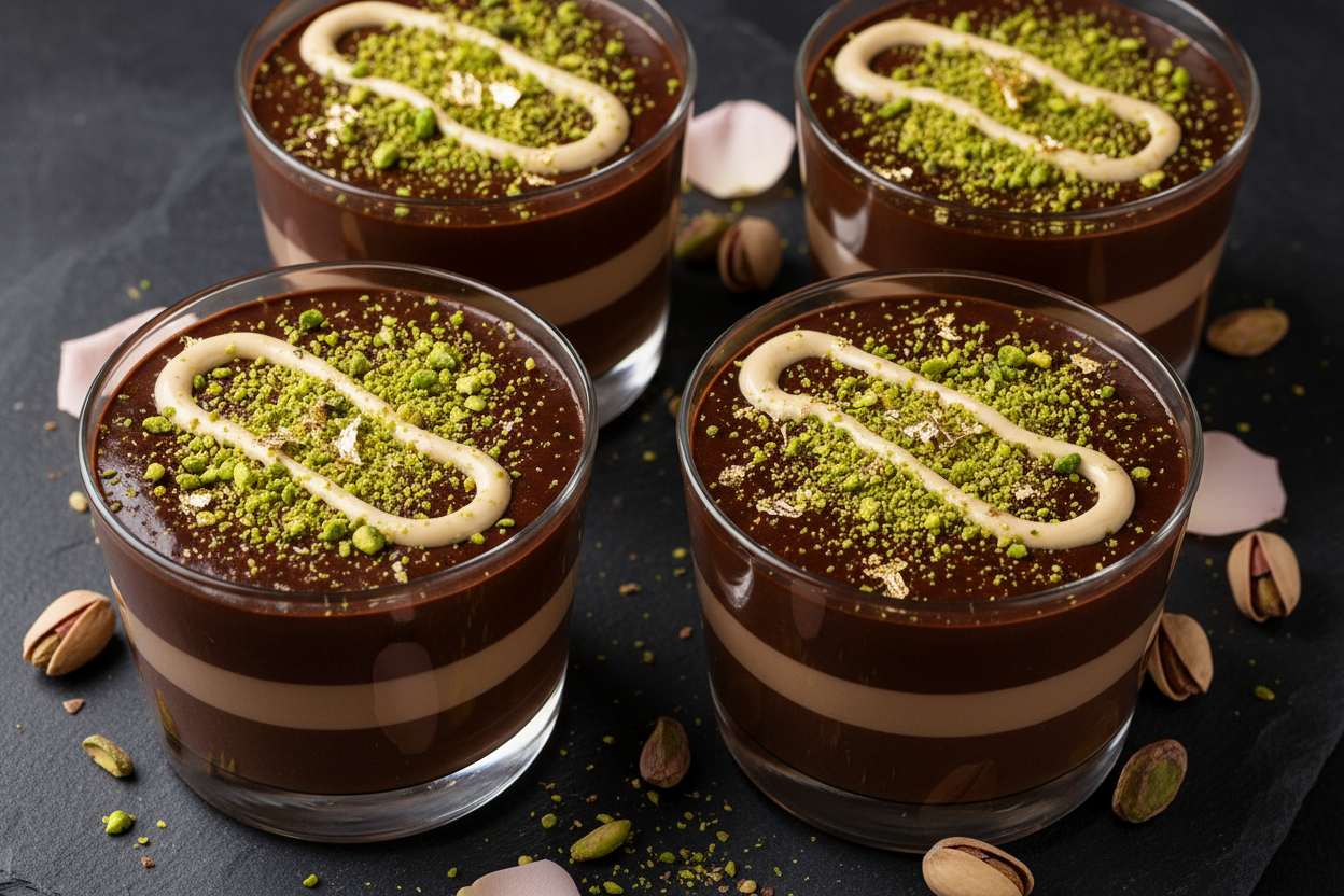Dubai Chocolate Mousse Cups