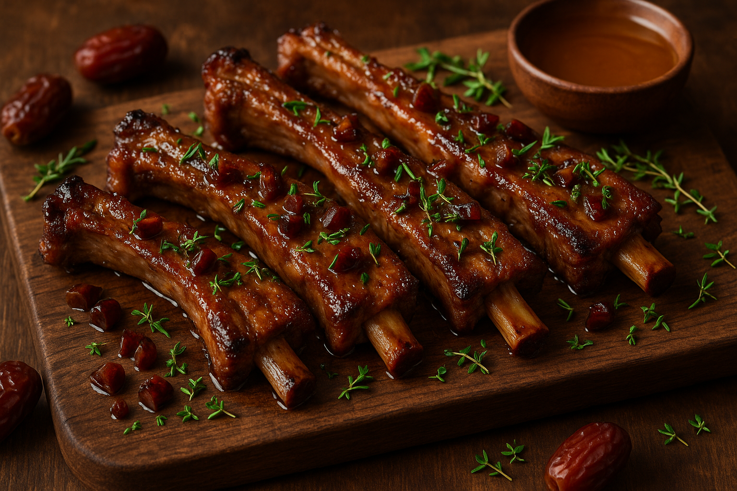 Honey Date Lamb Riblets