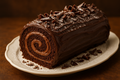 Layered Chocolate Cake Log
