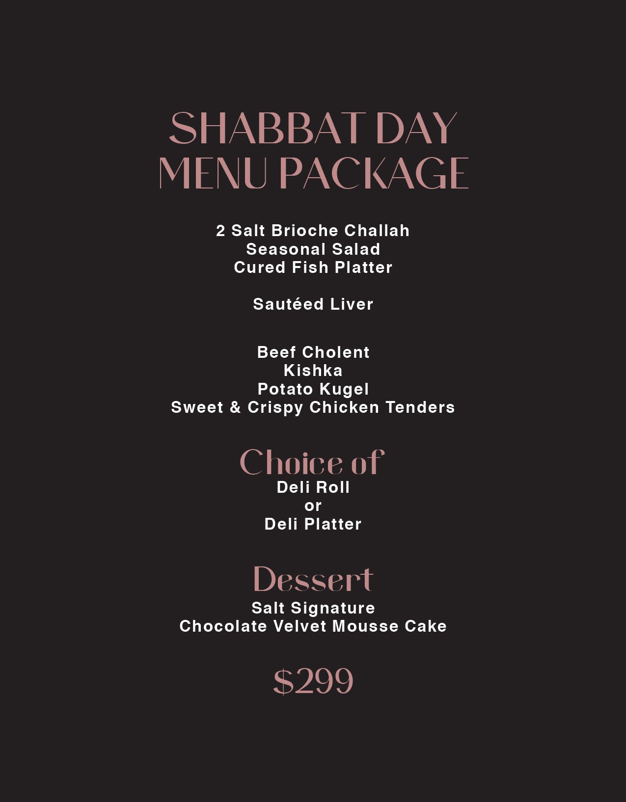 Shabbat - Lunch - 4-6PPL
