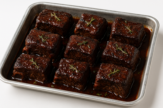 Red Wine Braised Beef Short Rib 8 Pieces - 9x13 Tray