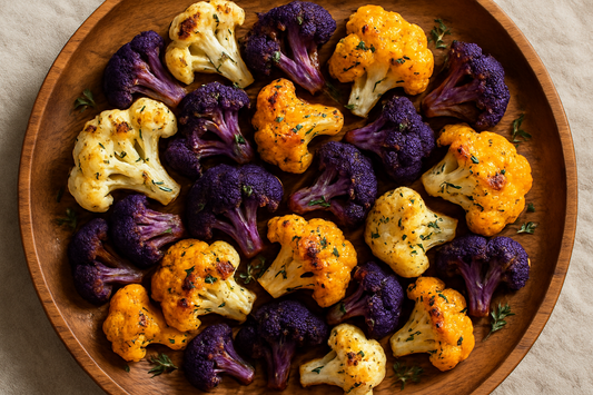 Roasted Tri-Color Cauliflower