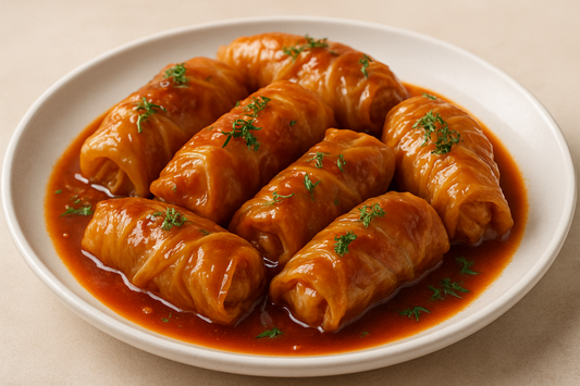 Sweet & Sour Stuffed Cabbage