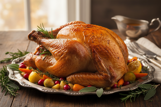 Whole roasted turkey