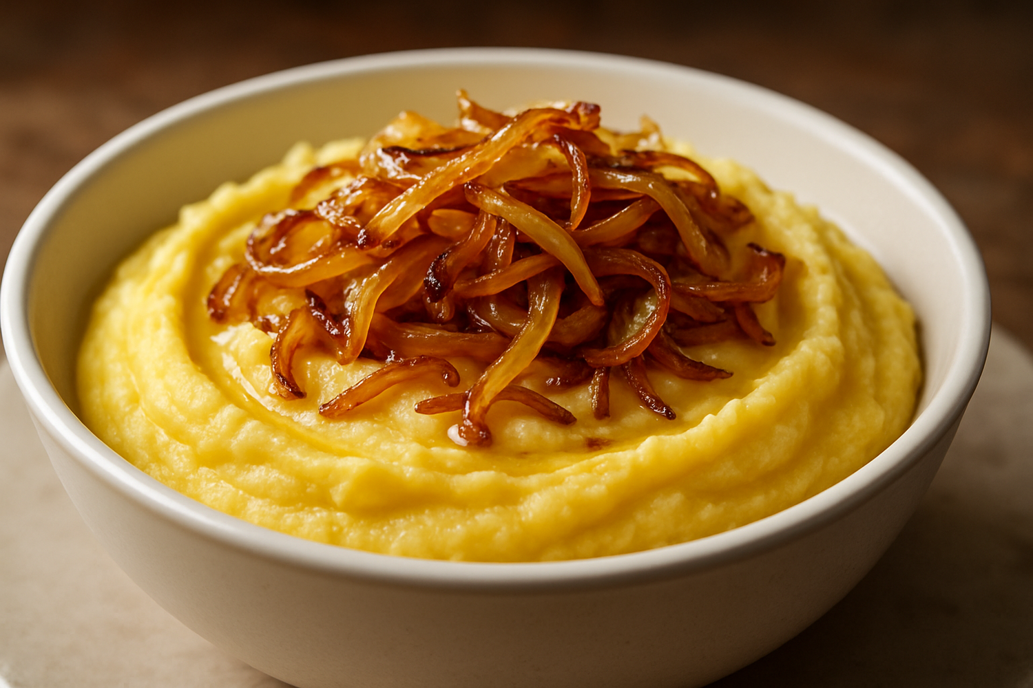 Yukon Mashed Potato w/ Caramelized Onions 